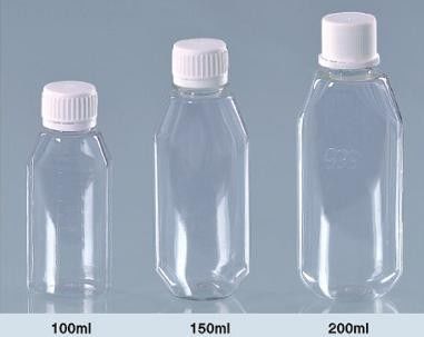 Syrup Round 100ml Pet Square Bottle Airless Cosmetic Bottles