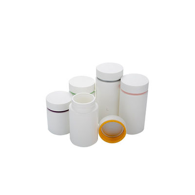 Screen Printing 150ml Plastic Medicine Pill Bottles White PET