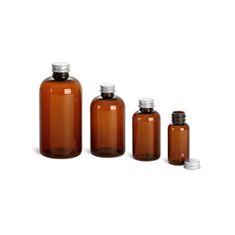 4oz Amber Plastic Lotion Bottles Clear Shampoo Bottles