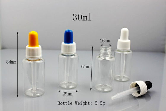 Ambra della gomma di silicone della bottiglia della medicina del contagoccia 60ML